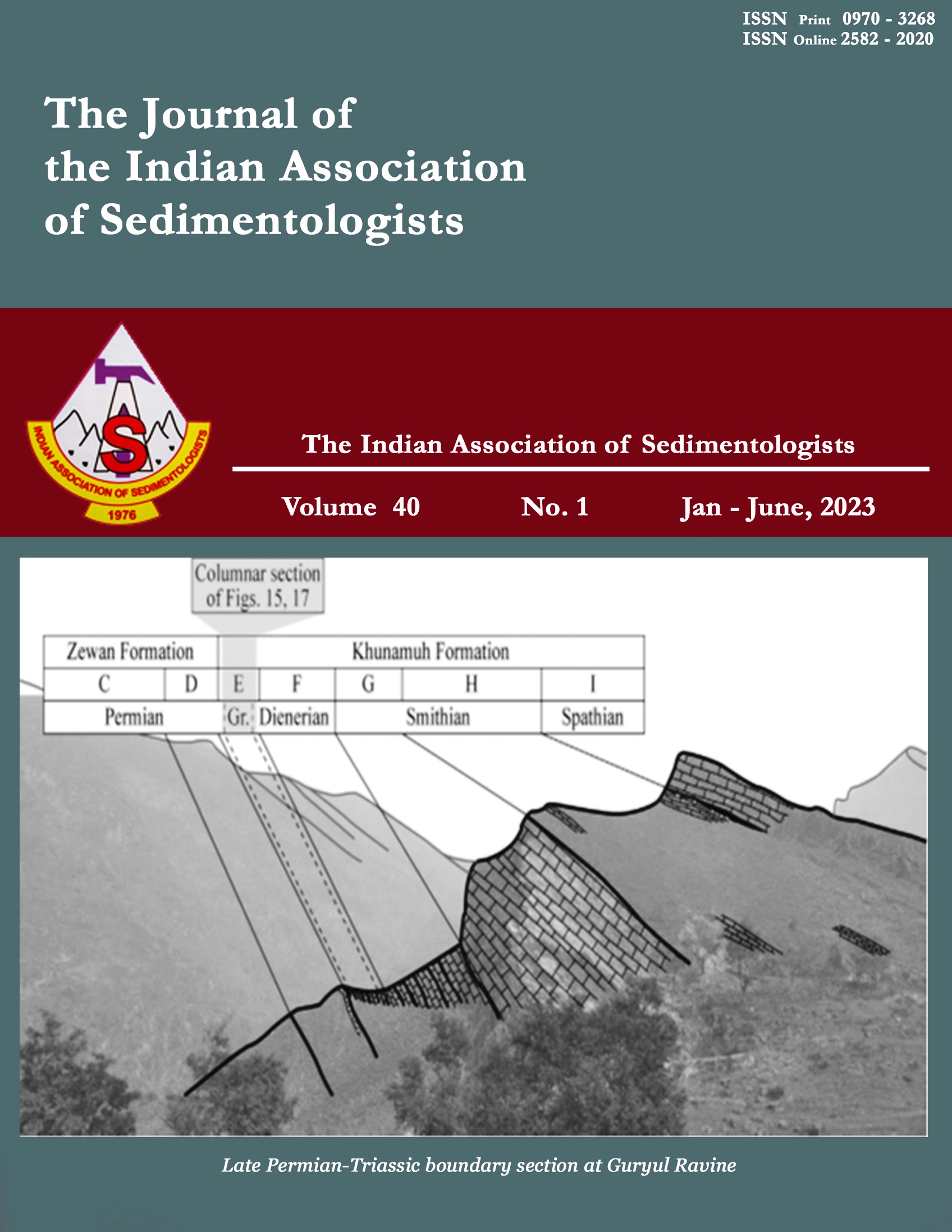 					View Vol. 40 No. I (2023): THE JOURNAL OF THE INDIAN ASSOCIATION OF SEDIMENTOLOGISTS
				