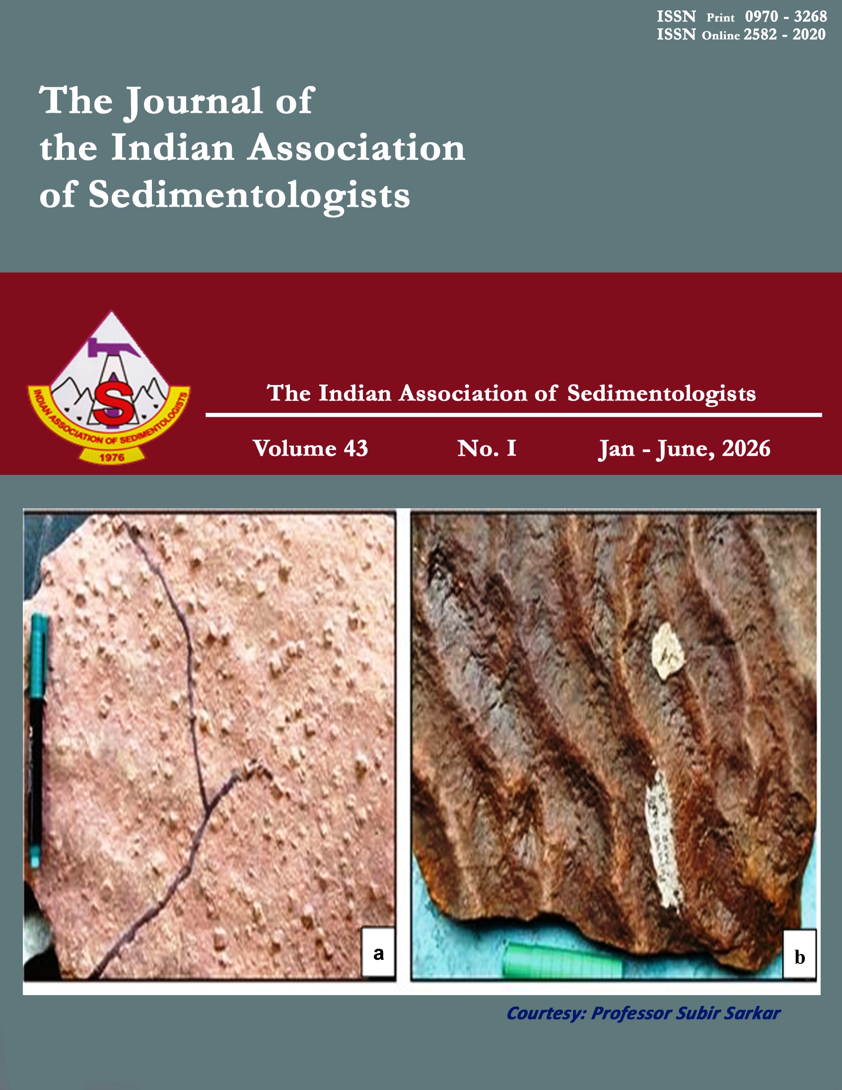 					View Vol. 43 No. I (2026): The Journal of Indian Association of Sedimentologists
				